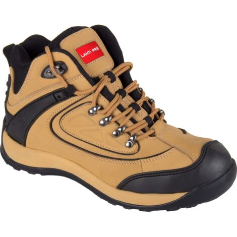 Bottes De Sécurité Himalayan 3402 SBP En Cuir Miel Nubuck - Goodyear, Embout Acier, Idéales Travail