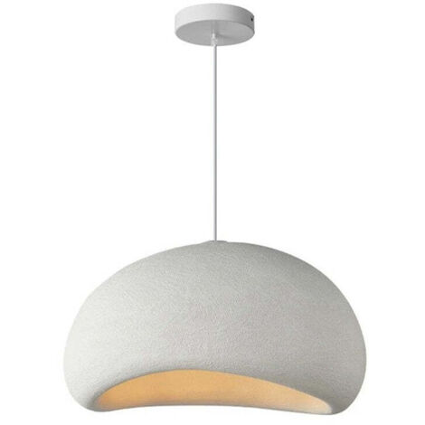 Plafonnier suspension luminaire blanc 50x28 cm (1/2)