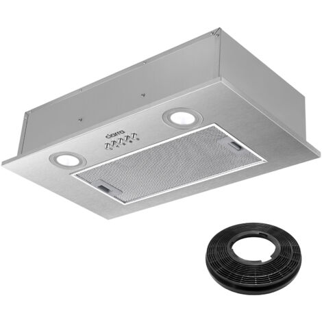 CIARRA Campana extractora integrada 52cm 300m3/h 3 velocidades LED Luz 913ASS52