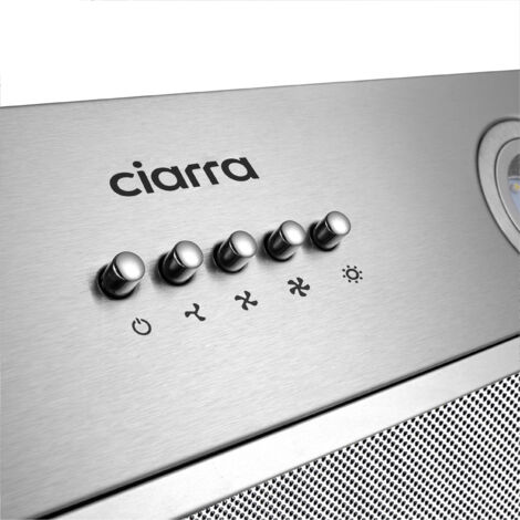CIARRA Campana extractora integrada 52cm 300m3/h 3 velocidades LED Luz 913ASS52