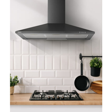 CIARRA Campana extractora 90cm de pared 370m3/h Clase A++ 201BK90