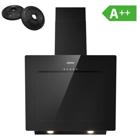 Campana extractora 60cm de vidrio 370m3/h Clase A++ CIARRA CD6737B