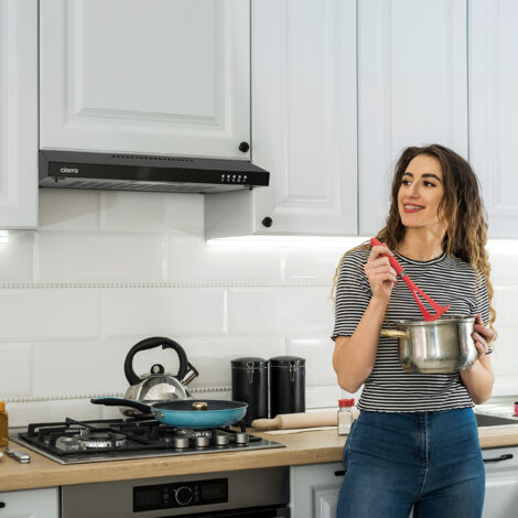 Cappa Aspirante CIARRA 60cm Inclinata - Classe A++, 650m³/h, Doppia Modalità - Foto 5