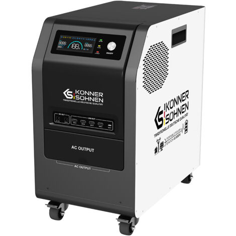 Centrale elettrica portatile 3000 W Könner & Söhnen KS 3000PS, 120 Ah/3200 Wh (1/5)