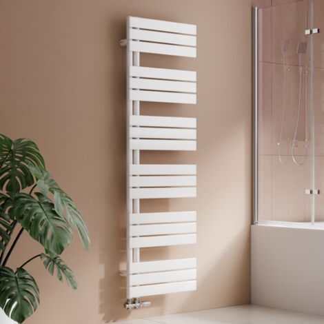 S’AFIELINA Sèche-serviettes eau chaude 794W Lateral connection Tube plat Sans vanne Blanc 160×500mm