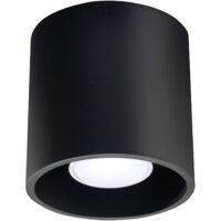 Sollux ORBIS - 1 Lichtoberflächenmontiertes Downlight Schwarz, GU10