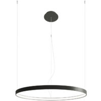 Ring Pendelleuchte Hängelampe Wohnzimmerleuchte schwarz LED Designleuchte L 78cm