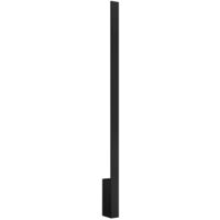 Wandleuchte Wohnzimmerlampe Wandlampe LED Treppenlampe Alu Schwarz H 90 cm 3000K