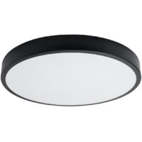 Sollux Onyx Zylindrische Deckenleuchte 60cm Schwarz LED 3000K
