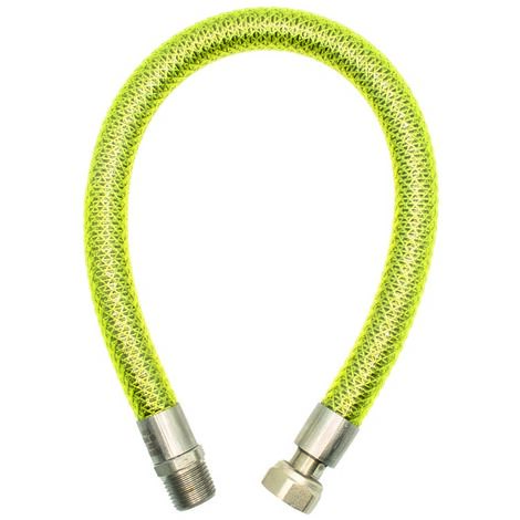 Manguera de gas con conectores macho-hembra 1/2 "mf l 750mm uni en14800