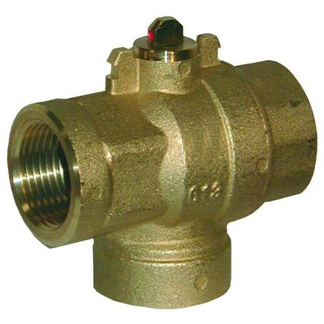 Válvula de bola desviadora lateral motorizada de 3 vías 1 "ff