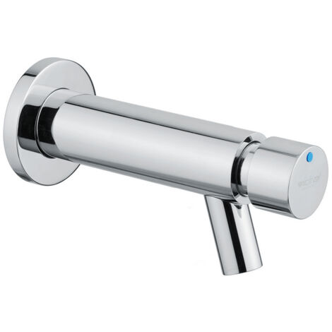 Grifo de lavabo mural temporizado prolongado serie MINIMAL con mando pulsador - Idral (1/2)
