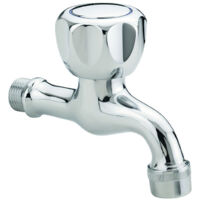 Grifo cromado de pared con mando - Idral
