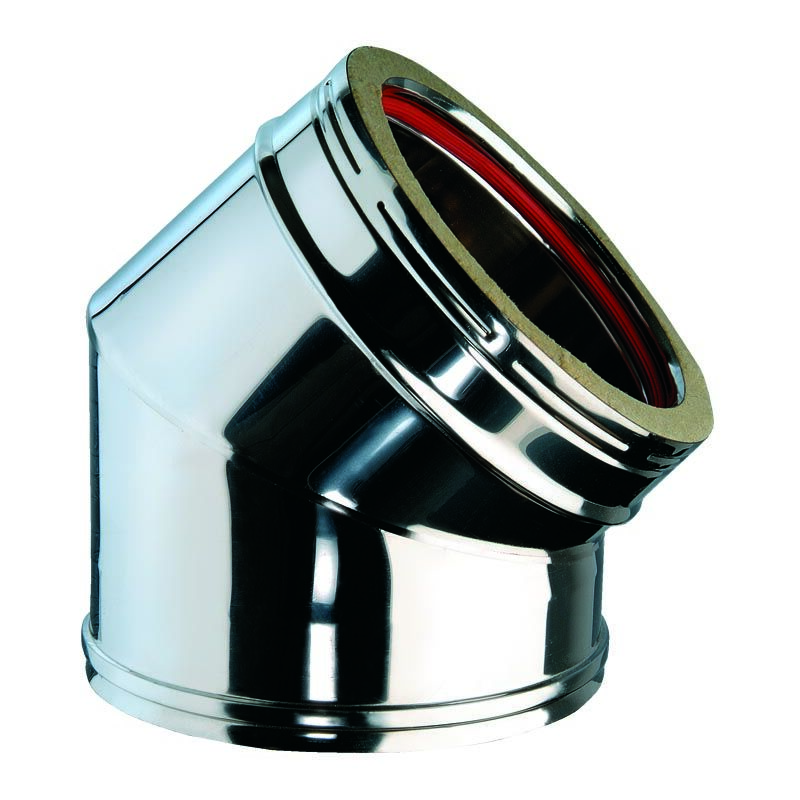 Produktbild von HOHOVYVY 45° Edelstahl-Bogen – Poliert, 304er Qualität, Durchmesser 19-51 Mm Wählbar, Für Auspuff Und Rohrreparaturen