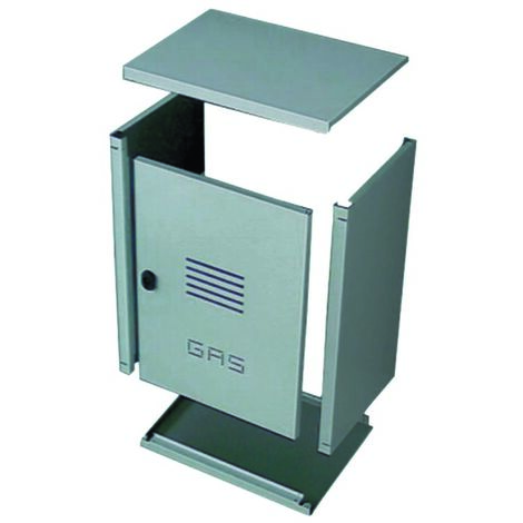 Gaszählerkasten aus verzinktem Blech h50 l30 p24