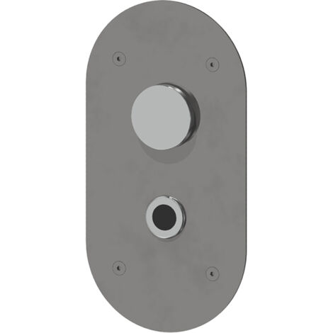 Elektronischer Unterputz-WC-Durchflussmesser mit doppelter Steuerung, mit Netzanschluss 230V Serie 700 Idral 700.B8/R Rostfreier Stahl