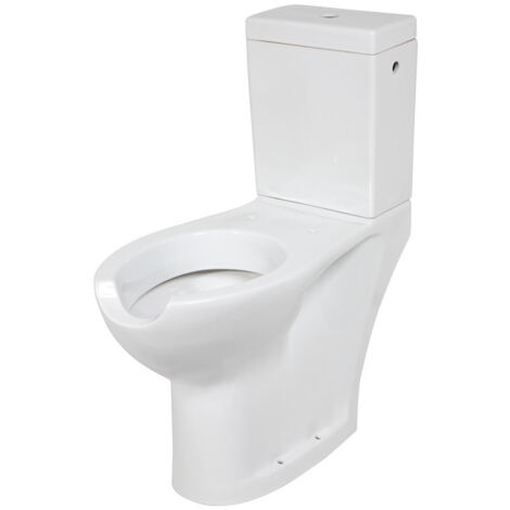 Einteiliges weißes Keramik-WC mit Frontöffnung Serie EASY Idral 10242 Weiß - Keramik (1/3)