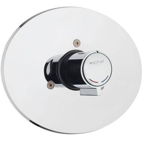 Zeitgesteuerte Wand-Brausebatterie der Serie MINIMAL mit Schutzkasten und Druckknopfsteuerung - Idral