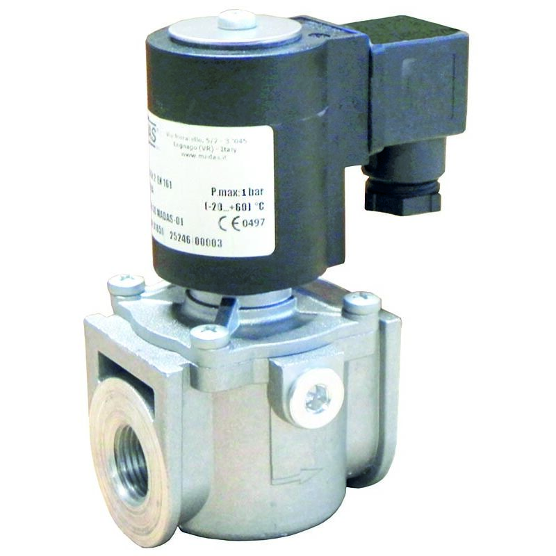 Électrovanne Manuelle Gaz 3/4" - 6 Bar, 230V - Pour Méthane Et GPL, Norme EN161, Laiton - Réarmement Manuel