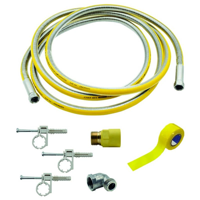 Link Plus gas kit with CSST form-fit corrugated pipe 1/2 "ff uni en15266