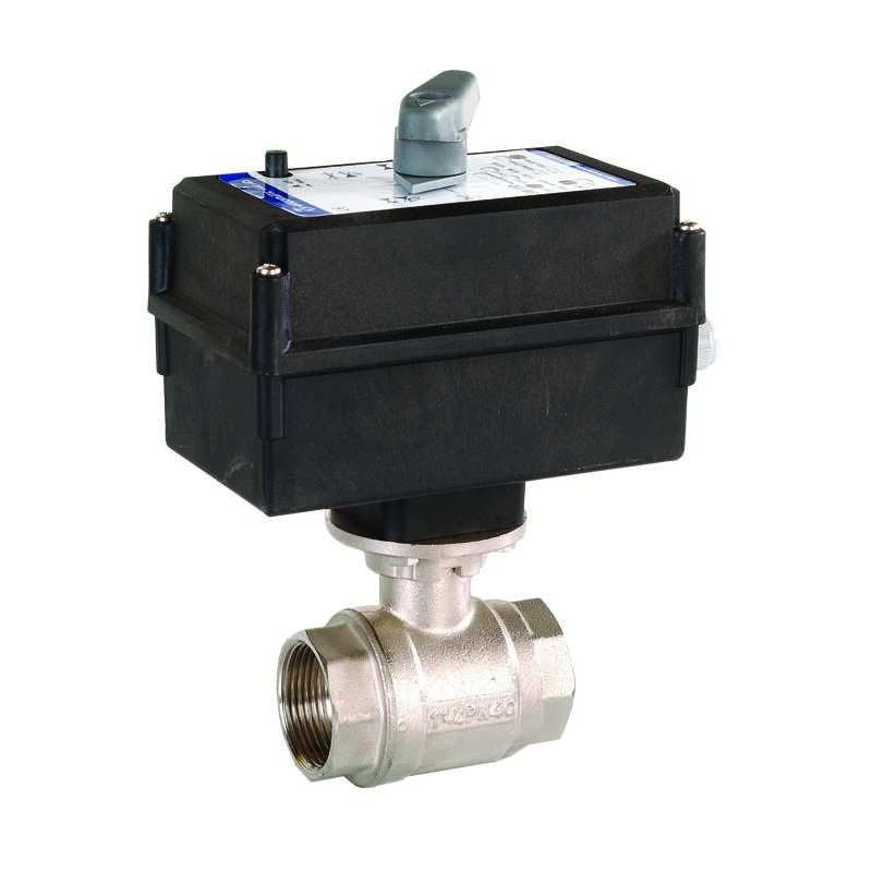 Robinet à Boisseau Sphérique Motorisé 1-1/2" - Idéal Pour La Domotique, Avec Retour Automatique, En Acier Inoxydable SS304