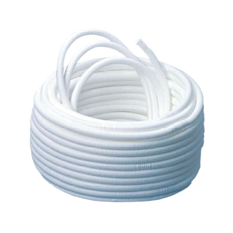Tuyau Ondulé PE Pour Tisser - Conduit Gaine 10x13 Mm - Longueur 26 Pieds (environ 8 M) - Blanc - Marque Uxcell