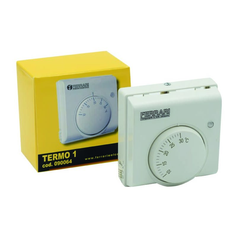 Thermostat d'ambiance électromécanique mural thermo1