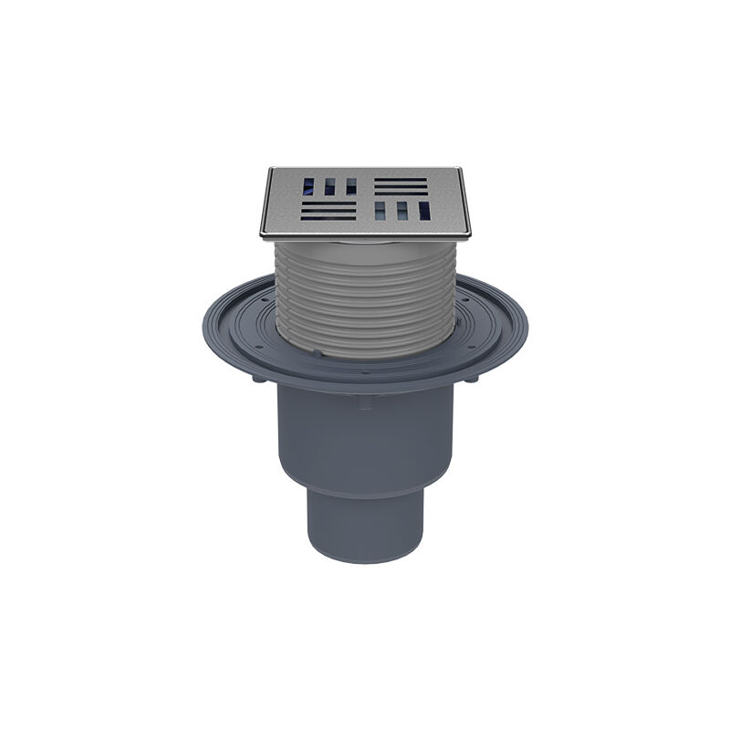 Siphon De Sol Carré 110 X 110 Mm En Acier Inoxydable - Grille Amovible Anti-odeur - Pour Salle De Bain, Cuisine, Buanderie