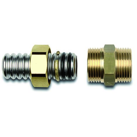 Raccord solaire rapide fileté avec double joint torique dn25 x 1"1/4m