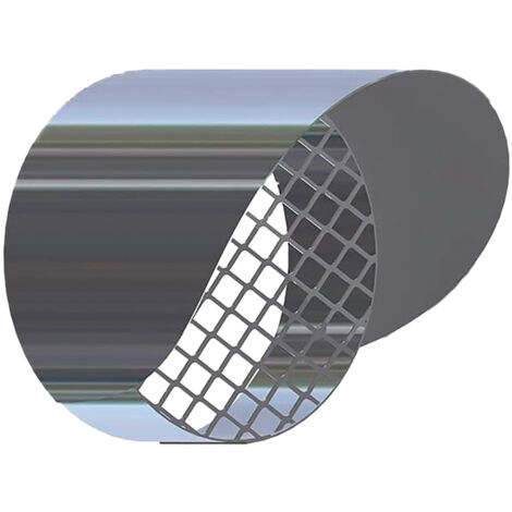 Grille en acier inoxydable AISI 304 ø 80 mm avec pare-pluie