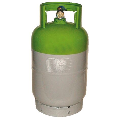 Bombola piena di gas r422b kg.10 attacco da 1/4