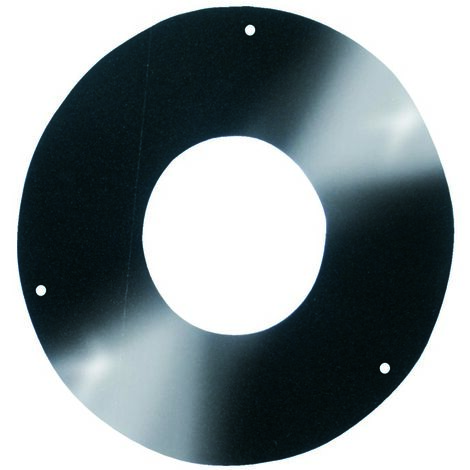 Rosace émaillée Noire - Diamètre 80 Mm, Marque Bollo, Pour Raccordement, Made In France