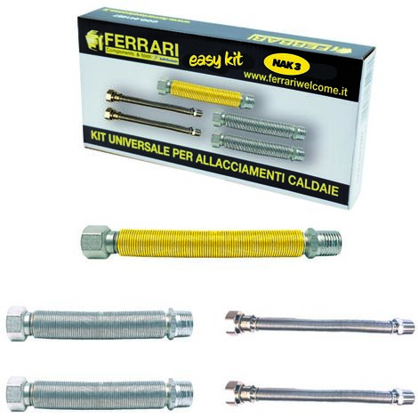 Kit De Raccordement Pour Chaudière Ferrari Easy Kit1 - Référence 041287, Neuf Avec Manchon Isolant