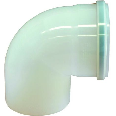 Coude PVC-U KG DN125 87° - Pour évacuation Eaux Usées | Classe SN4, Marron Orange, Norme DIN
