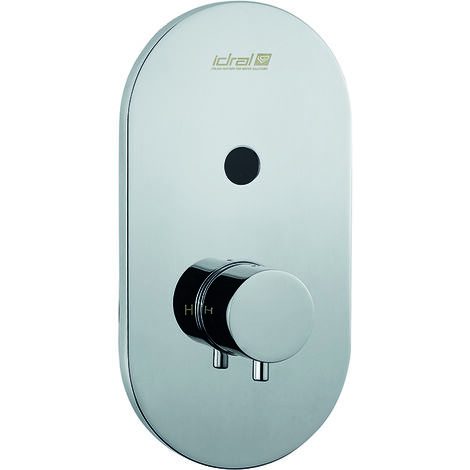 Mitigeur électronique de douche encastré, alimentation 230V Idral Série 700 700.A4/1R Chromé - Laiton (1/2)
