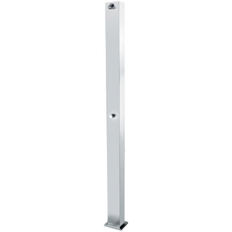 Colonne de douche extérieure en acier inoxydable 316, avec mitigeur à fermeture manuelle - Idral (1/5)