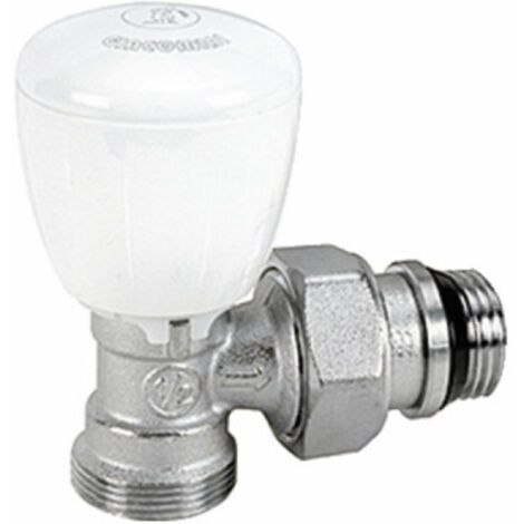 Giacomini – Robinet équerre d'arrêt thermostatisable 1/2"X16 – Température 5-110°C – Pression max 16 bar – R431X033