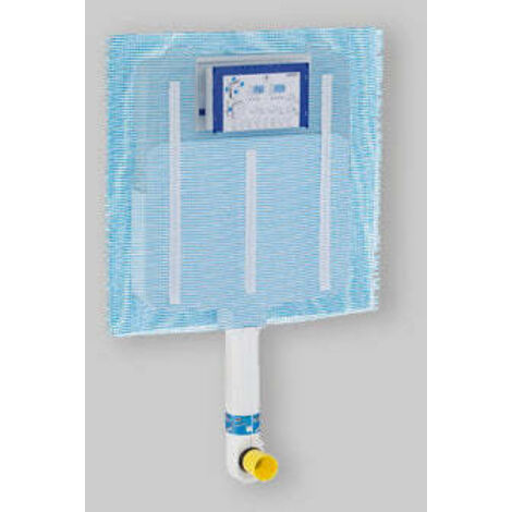 Geberit – Réservoir à encastrer Sigma 8 cm – Bâti support WC pour murs en maçonnerie – Chasse d'eau réglable jusqu'à 4 l – Cuve isolée contre condensation