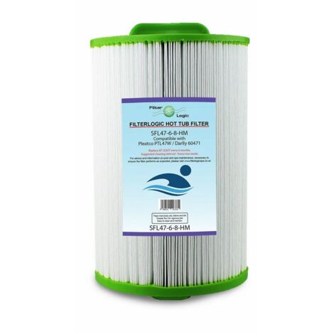 Filtre Filter Logic SFL47-6-8HM - Cartouche Spa et Jacuzzi compatible Pleatco PTL47W Darlly SC709 (1/4)