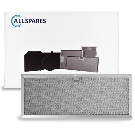 Filtre à graisse en métal 387x153mm Novy 609014 / 563-8020A par AllSpares (1/5)
