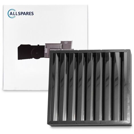 Filtre choc 450x450x25mm pour hotte pro – Chicane inox pour graisse et vapeur – Cadre en acier inoxydable AISI 304