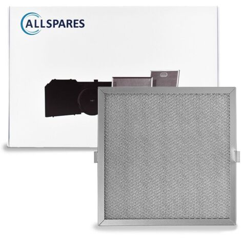 Filtre à graisse en métal 247x247mm Novy 906109 par AllSpares (1/2)