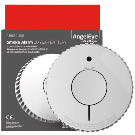 Détecteur de fumée AngelEye AE-6620-EUR batterie de 10 ans (1/5)