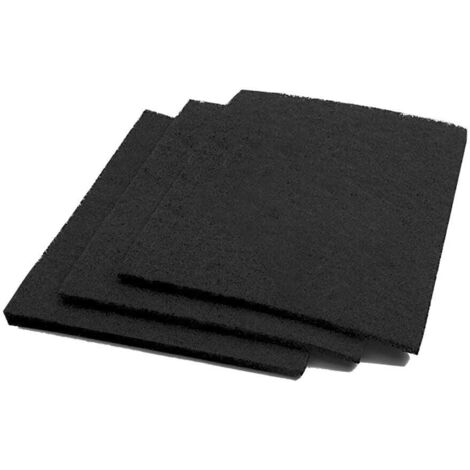 AllSpares Filtre à charbon (3 pcs.) pour hottes aspirantes adapté pour Sauter Brandt DeDietrich 79X8361 / AK204AE1 / 74X1075 (305x220x10mm)