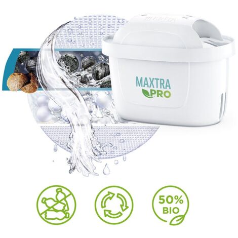 BRITA Carafe Filtrante Marella Graphite (2,4l) incl 1 cartouche filtre eau robinet MAXTRA PRO All-in-1 réduit PFAS,calcaire, chlore, certaines impuretés et métaux indicateur temporel, éco-emballage BRITA Carafe Filtrante Marella Graphite (2,4l) incl 1 cartouche filtre eau robinet MAXTRA PRO All-in-1 réduit PFAS,calcaire, chlore, certaines impuretés et métaux indicateur temporel, éco-emballage