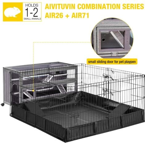X-ZONE PET Cage à hamster à 3 étages avec jouet à mâcher, cache, bascule, gamelle, bol en plastique anti-fuite dans la maison de rats