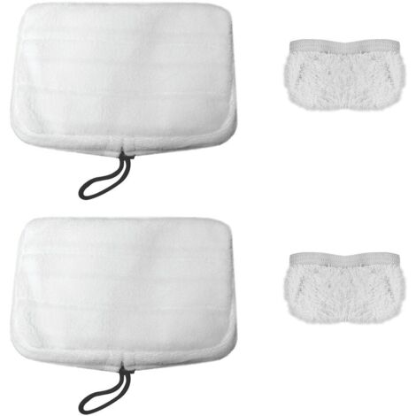 Kit de 2 serpillières et 2 bonnettes pour Polti Vaporetto (SV205, SV220, SV240) PAEU0307 (1/5)