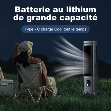 Gistuch Ventilateur colonne, Ventilateur de Bureau sans Pales, Ventilateur de Tour de Bureau Professionnel Sûr et Réglable à 3 Niveaux, Portable et Efficace, Silencieux pour la Maison ou le Bureau