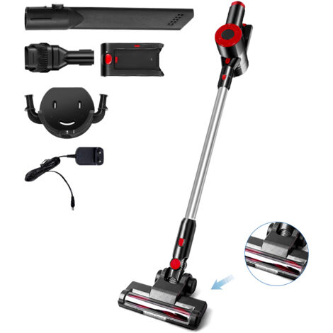 Gistuch Aspirateur Balai sans Fil, 10KPA/150W Aspirateur Balai avec  40-60Min d'Utilisation Batterie Amovible Aspirateur sans Fil Puissant  pour