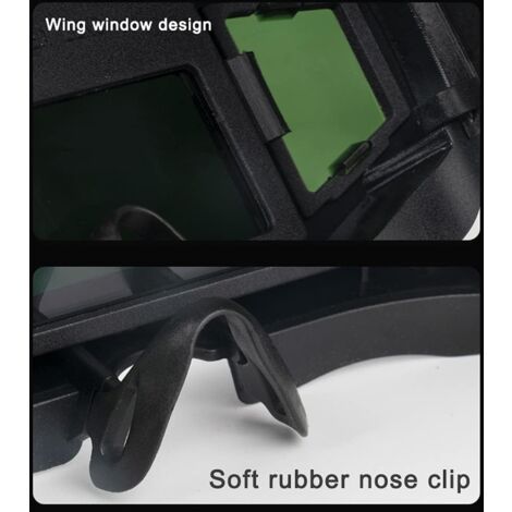 Gistuch Lunettes de soudage Professionnelles, Lunettes de soudage automatiques, Lunettes de Protection Contre l'éblouissement pour Les travaux de soudage